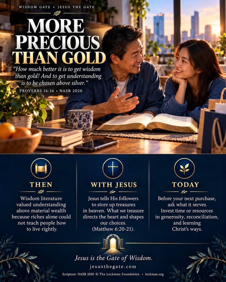 WISDOM GATE 04/25 — More Precious Than Gold