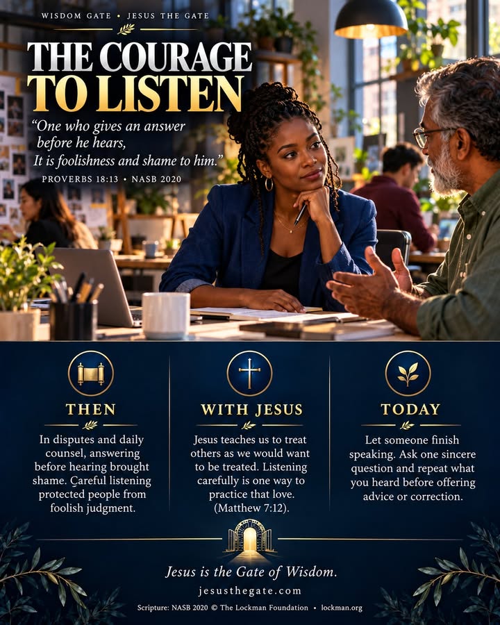 WISDOM GATE 07/25 — The Courage to Listen