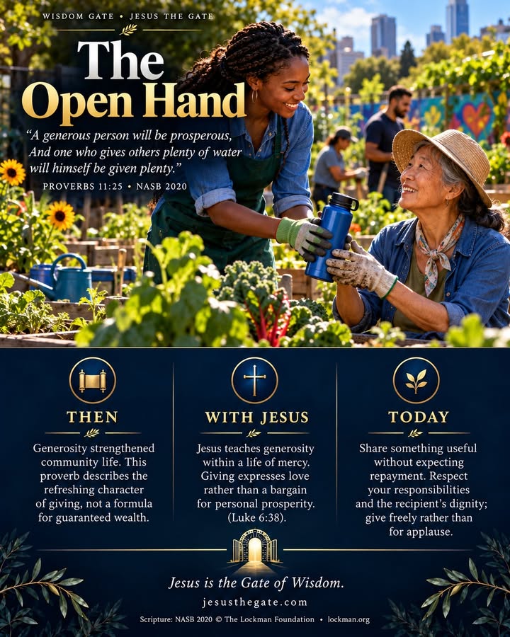 WISDOM GATE 10/25 — The Open Hand