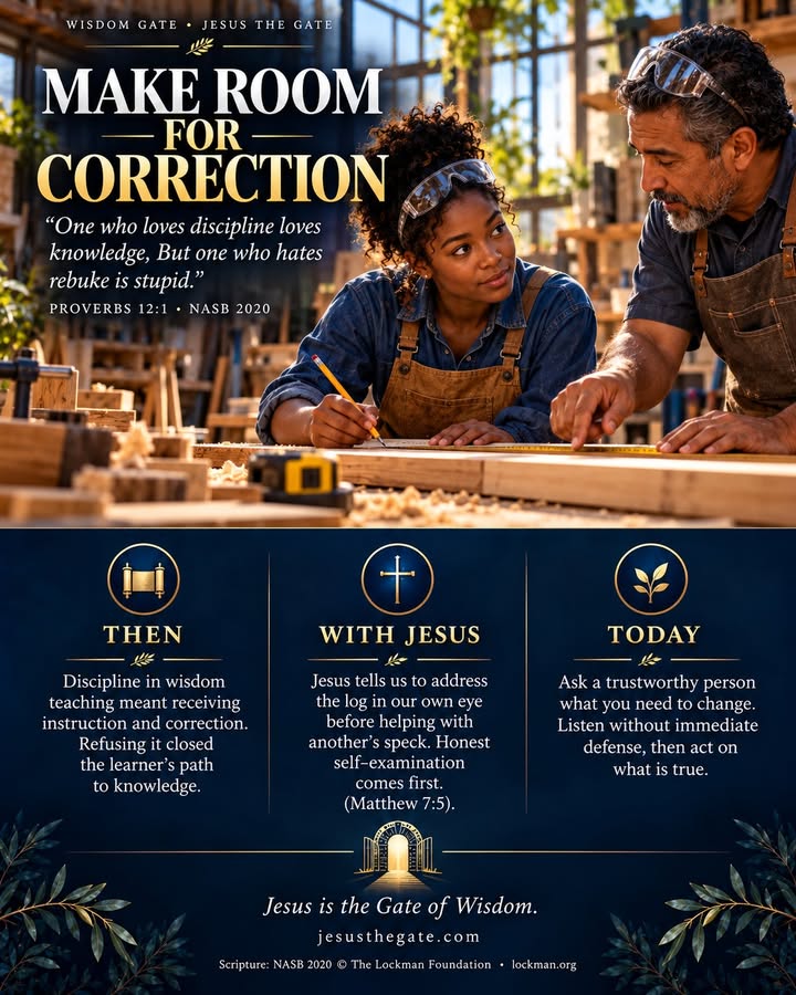WISDOM GATE 13/25 — Make Room for Correction