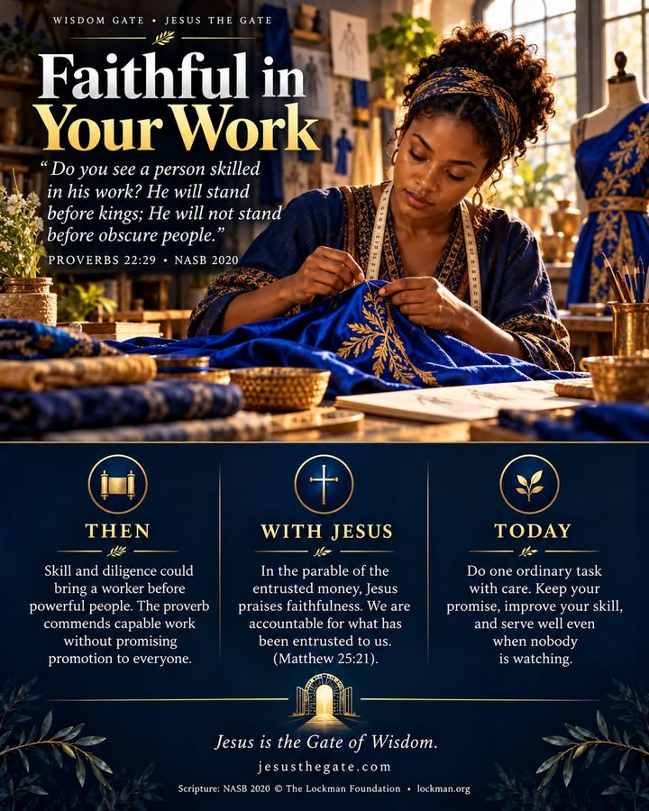 WISDOM GATE 15/25 — Faithful in Your Work