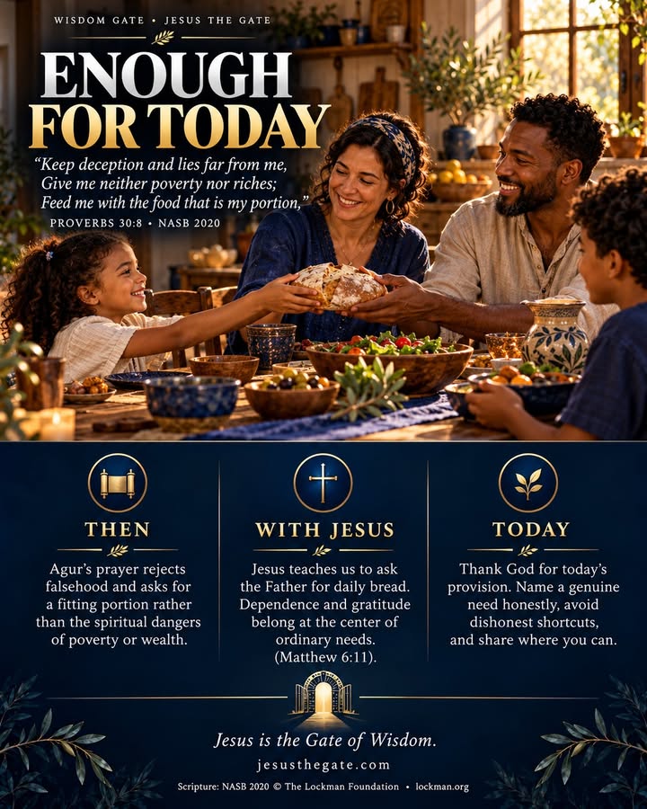 WISDOM GATE 16/25 — Enough for Today