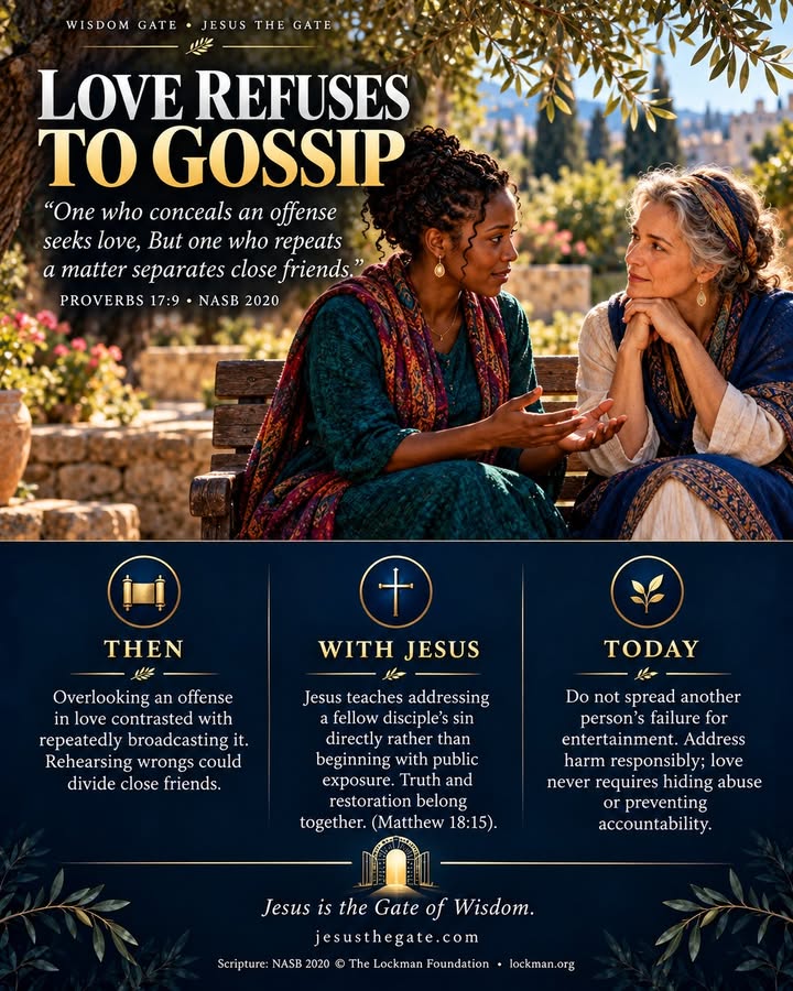 WISDOM GATE 19/25 — Love Refuses to Gossip