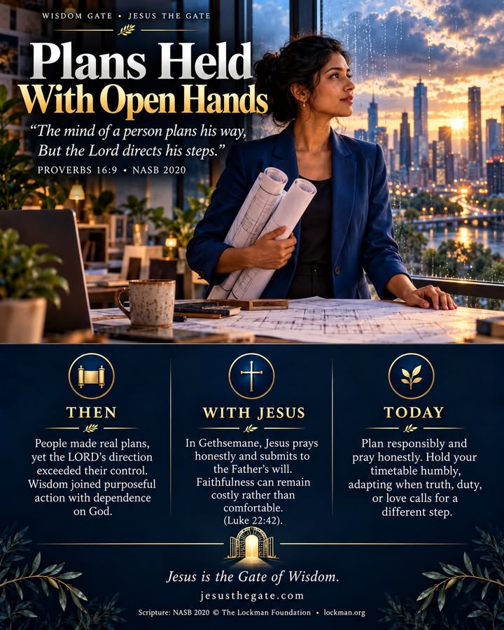 WISDOM GATE 23/25 — Plans Held With Open Hands