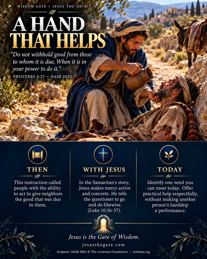 WISDOM GATE 06/25 — A Hand That Helps