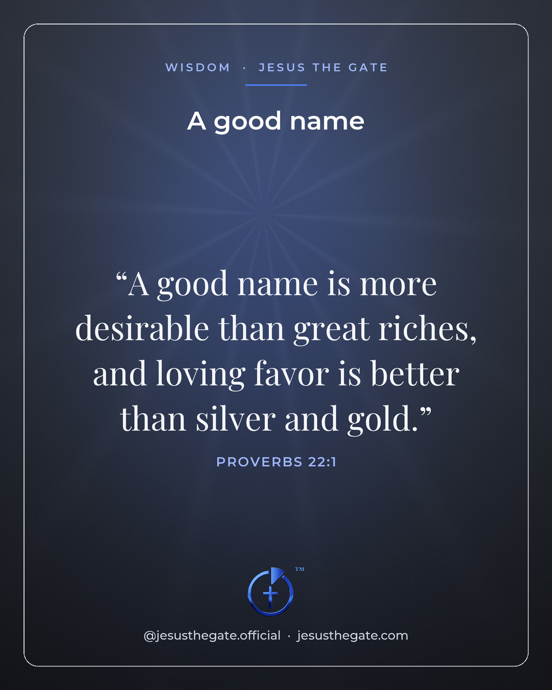 A good name