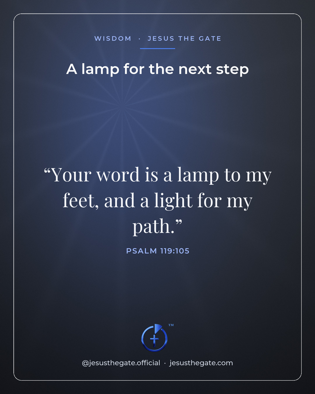 A lamp for the next step