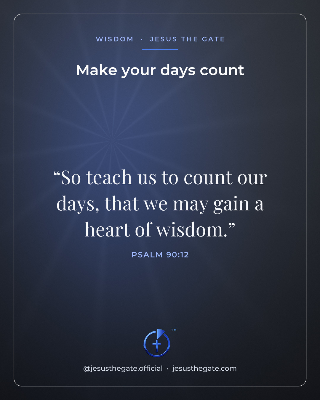 Make your days count