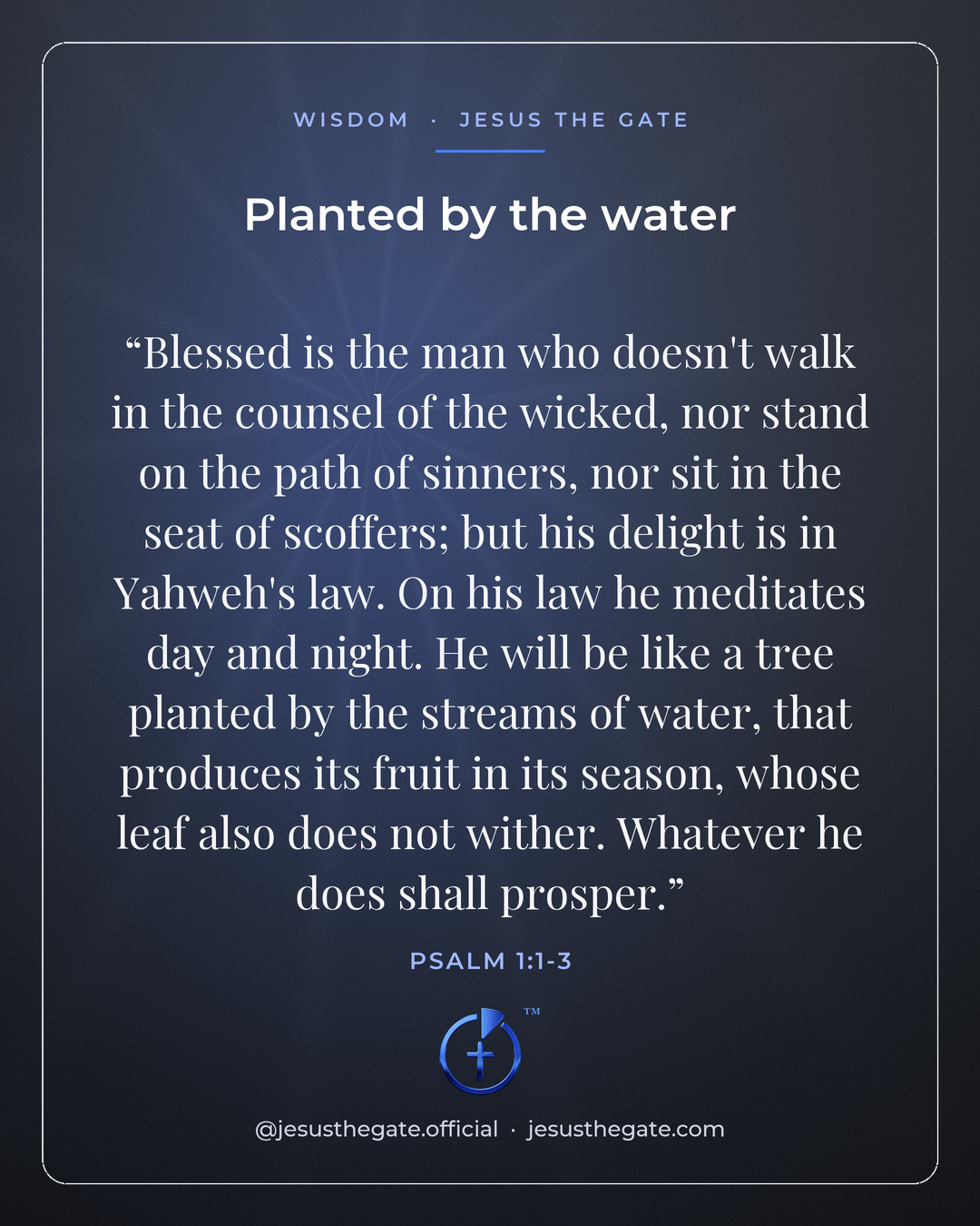 Planted by the water